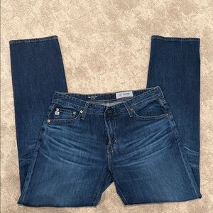 AG Adriano Goldschmied Dark Blue Slim Straight Jeans